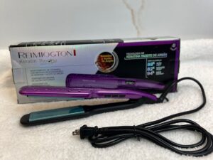Plancha para el cabello con aceite de argan