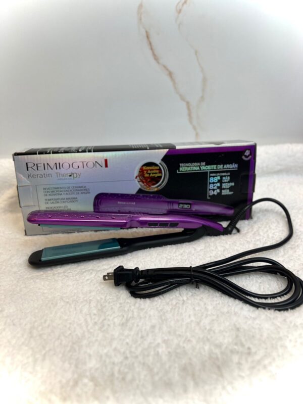 Plancha para el cabello con aceite de argan